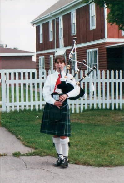 Piper at the Gaelic College, Cape Breton, Nova Scotia